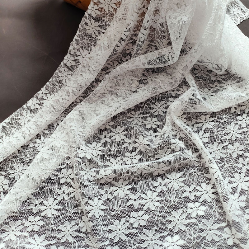 High Quality Flower African White Tulle Lace Fabric for Party XL708