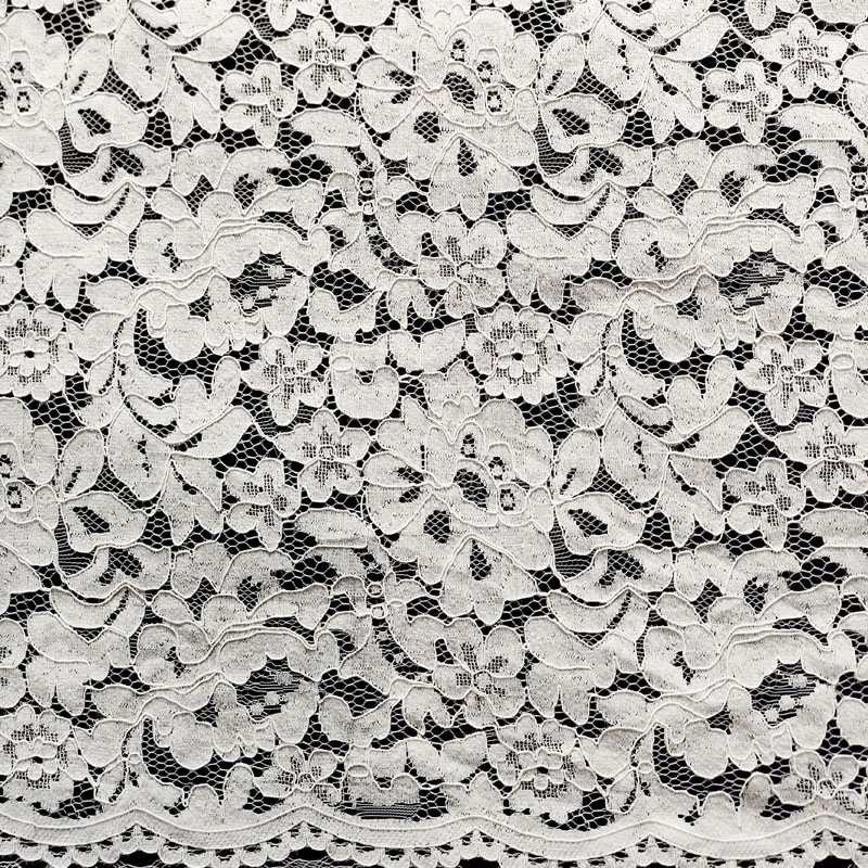 White Floral Guipure Lace Fabric Hollow Cutwork Lace For Wedding Dress Ladies Gown XL713