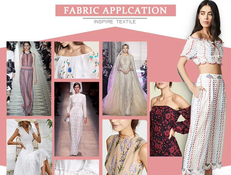 use of embroidery fabric